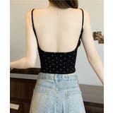 背中開きキャミソール カップ付きドット柄 | ANGELCLOSET | 詳細画像8