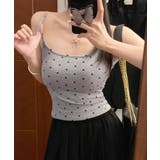 背中開きキャミソール カップ付きドット柄 | ANGELCLOSET | 詳細画像9