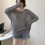 ニットトップス ダメージ入り ゆったり | SUNSHINE CLOSET | 詳細画像1