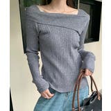 リブニットトップス オフショルダー 長袖 | SUNSHINE CLOSET | 詳細画像1