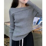 リブニットトップス オフショルダー 長袖 | SUNSHINE CLOSET | 詳細画像2