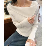 リブニットトップス オフショルダー 長袖 | SUNSHINE CLOSET | 詳細画像7