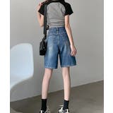 デニムショートパンツ ハイウエスト美脚夏 | SUNSHINE CLOSET | 詳細画像6 