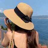 麦わら帽子 ストローハットリボン付き夏帽 | SUNSHINE CLOSET | 詳細画像1 