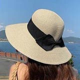 麦わら帽子 ストローハットリボン付き夏帽 | SUNSHINE CLOSET | 詳細画像7 