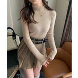 メロウフリルニットトップス レディース 大人上品 | SUNSHINE CLOSET | 詳細画像14 