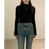 メロウフリルニットトップス レディース 大人上品 | SUNSHINE CLOSET | 詳細画像7 