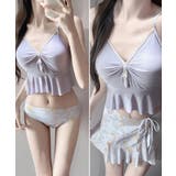 フレアスカートスイムウェア 体型カバー 韓国風水着 | SUNSHINE CLOSET | 詳細画像7 