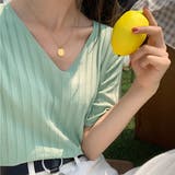 リブニット トップス レディースニットt | ANGELCLOSET | 詳細画像1