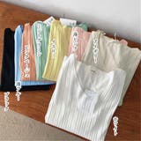 リブニット トップス レディースニットt | ANGELCLOSET | 詳細画像2