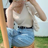 リブニット トップス レディースニットt | ANGELCLOSET | 詳細画像6