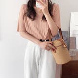 リブニット トップス レディースニットt | ANGELCLOSET | 詳細画像9