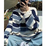 ボーダー柄 スウェット 配色 トレーナー | SUNSHINE CLOSET | 詳細画像1