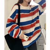 ボーダー柄 スウェット 配色 トレーナー | SUNSHINE CLOSET | 詳細画像5