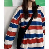 ボーダー柄 スウェット 配色 トレーナー | SUNSHINE CLOSET | 詳細画像6