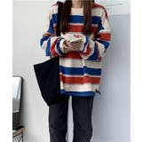 ボーダー柄 スウェット 配色 トレーナー | SUNSHINE CLOSET | 詳細画像8