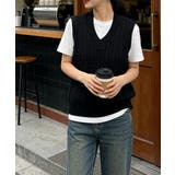 体型カバー レイヤードベスト レディース | SUNSHINE CLOSET | 詳細画像1 