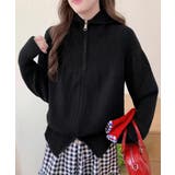 フード付きニットパーカー 体型カバー レディースフーディ | SUNSHINE CLOSET | 詳細画像5 