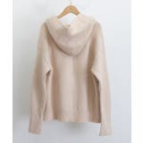 ニットジップパーカー フード付きニットカーデ 長袖ニットトップス | SUNSHINE CLOSET | 詳細画像14 