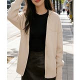 ニットジップパーカー フード付きニットカーデ 長袖ニットトップス | SUNSHINE CLOSET | 詳細画像2 