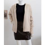 ニットジップパーカー フード付きニットカーデ 長袖ニットトップス | SUNSHINE CLOSET | 詳細画像9 