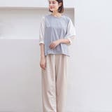 ドッキングトップス クルーネックブラウス | ANGELCLOSET | 詳細画像10