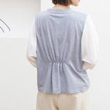 ドッキングトップス クルーネックブラウス | ANGELCLOSET | 詳細画像12