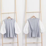 ドッキングトップス クルーネックブラウス | ANGELCLOSET | 詳細画像3