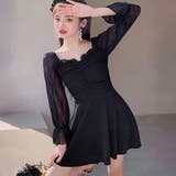 ワンピース水着 体型カバー ハイウエスト | SUNSHINE CLOSET | 詳細画像10 