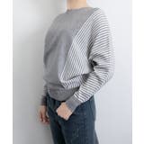 ストライプ配色ドルマンニット体型カバー春 | SUNSHINE CLOSET | 詳細画像15 