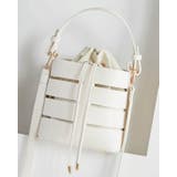 ホワイト | バケツ型 トートバッグ 透かし | SUNSHINE CLOSET