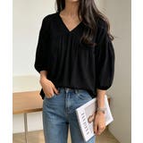 ボリュームスリーブトップス 体型カバー ギャザーブラウス | SUNSHINE CLOSET | 詳細画像14