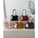 スエード調トートバッグ ベルトデザイン鞄 | SUNSHINE CLOSET | 詳細画像14 