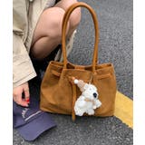 スエード調トートバッグ ベルトデザイン鞄 | SUNSHINE CLOSET | 詳細画像2 