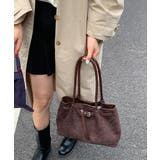 スエード調トートバッグ ベルトデザイン鞄 | SUNSHINE CLOSET | 詳細画像7 