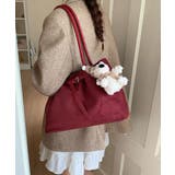 スエード調トートバッグ ベルトデザイン鞄 | SUNSHINE CLOSET | 詳細画像9 