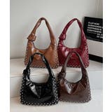レディースおしゃれ ノットハンドルショルダーバッグ エナメル調トートバッグヴィン… | SUNSHINE CLOSET | 詳細画像18 