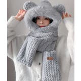 くま耳ニット帽子 マフラー 手袋 一体型 | SUNSHINE CLOSET | 詳細画像11 
