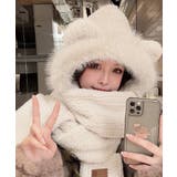 くま耳ニット帽子 マフラー 手袋 一体型 | SUNSHINE CLOSET | 詳細画像4 