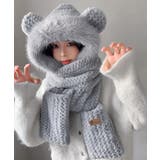 くま耳ニット帽子 マフラー 手袋 一体型 | SUNSHINE CLOSET | 詳細画像9 