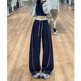 レディースサイドラインルーズパンツ Y2Kイージーパンツ ヒップホップダンス衣装 | SUNSHINE CLOSET | 詳細画像8 
