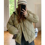 中綿ジャケット キルティングブルゾン防寒 | ANGELCLOSET | 詳細画像1