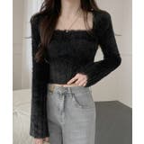 ショート丈 シャギーニットトップス韓国風 | SUNSHINE CLOSET | 詳細画像3