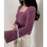 ショート丈 シャギーニットトップス韓国風 | SUNSHINE CLOSET | 詳細画像6