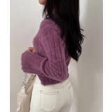 ショート丈 シャギーニットトップス韓国風 | SUNSHINE CLOSET | 詳細画像7