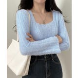 ショート丈 シャギーニットトップス韓国風 | SUNSHINE CLOSET | 詳細画像9