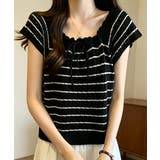 ボーダー柄サマーニット レディース ニットソー | SUNSHINE CLOSET | 詳細画像1 