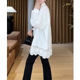 レース切替シャツブラウス長袖シャツ韓国風 | SUNSHINE CLOSET | 詳細画像12 