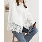 レース切替シャツブラウス長袖シャツ韓国風 | SUNSHINE CLOSET | 詳細画像15 