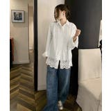 レース切替シャツブラウス長袖シャツ韓国風 | SUNSHINE CLOSET | 詳細画像2 